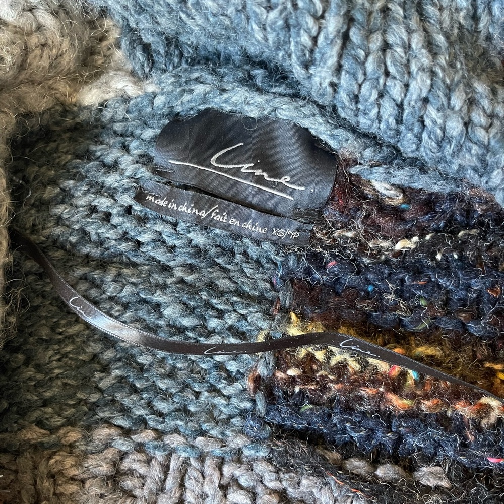 Line The Label Knit Patchwork Sweater Cardigan - image 6